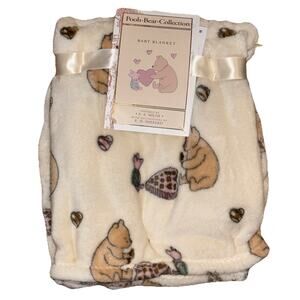 Winnie The Pooh Bear Collection Baby Blanket Valentine Chocolates Hearts 30x40